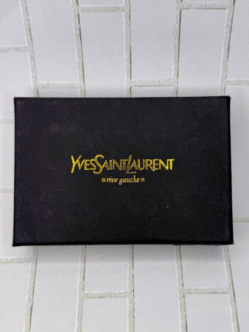 Vintage YSL Yves Saint Laurent Rive Gauche Empty Accessory Gift Box 1980s Matte